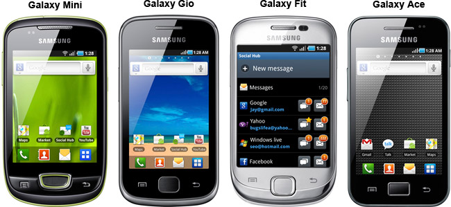 SamsungGalaxyAce,Fit,Mini,Gio
